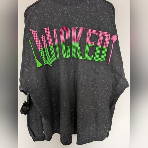 NWT Universal Studios Wicked Glitter Elphaba & Glinda Spirit Jersey Unisex XXL - Picture 1 of 13